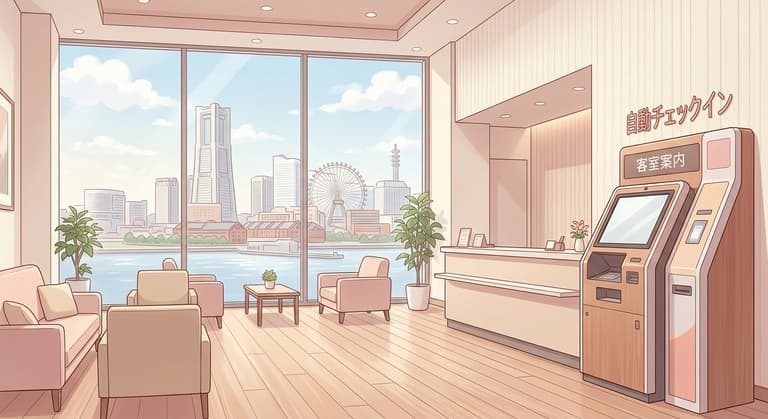 横浜のホテルロビー